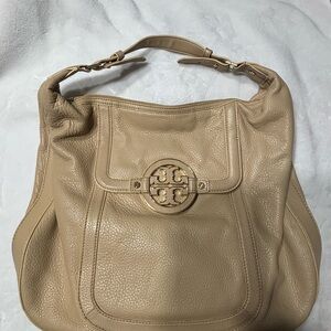 Tory Burch Beige Leather Shoulder Bag